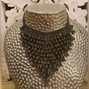 Rhinestone necklace, adjustable
